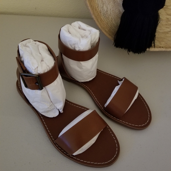 Madewell Leather Ankle Strap Sandals - Picture 4 of 5